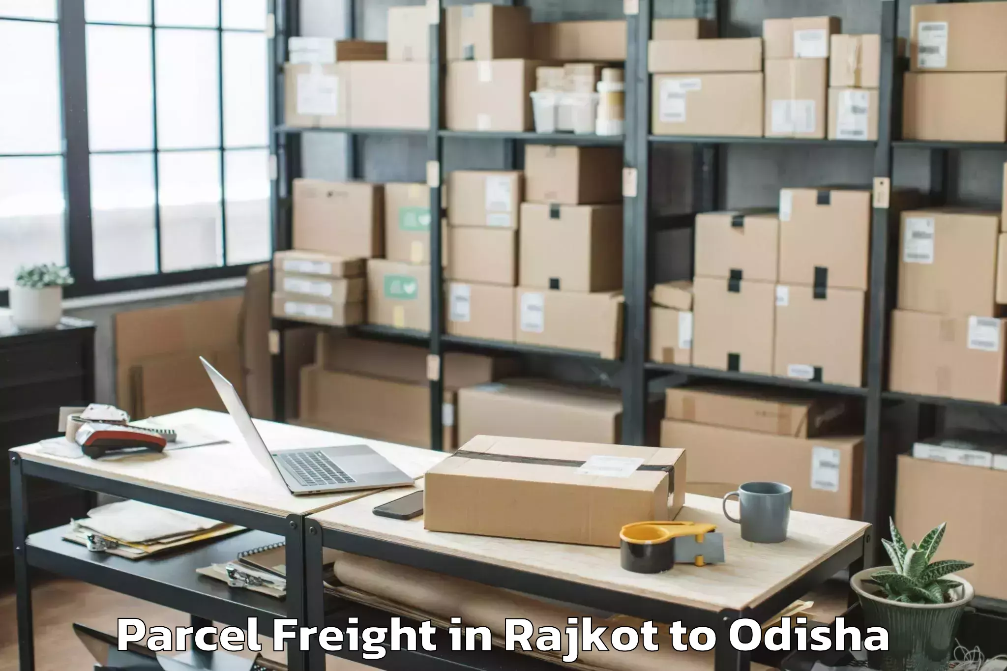 Efficient Rajkot to Cuttack Parcel Freight